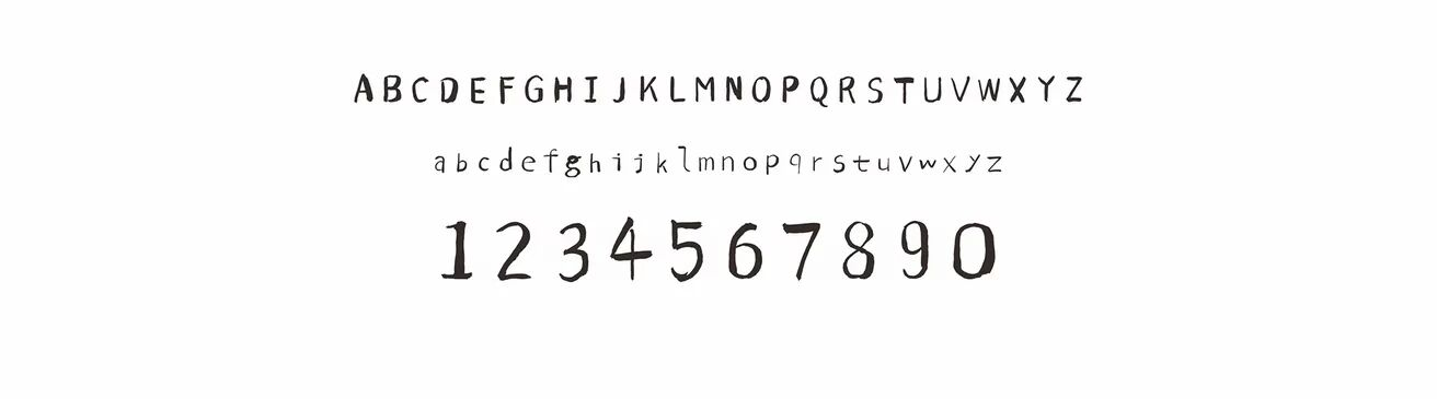 字母与数字样张