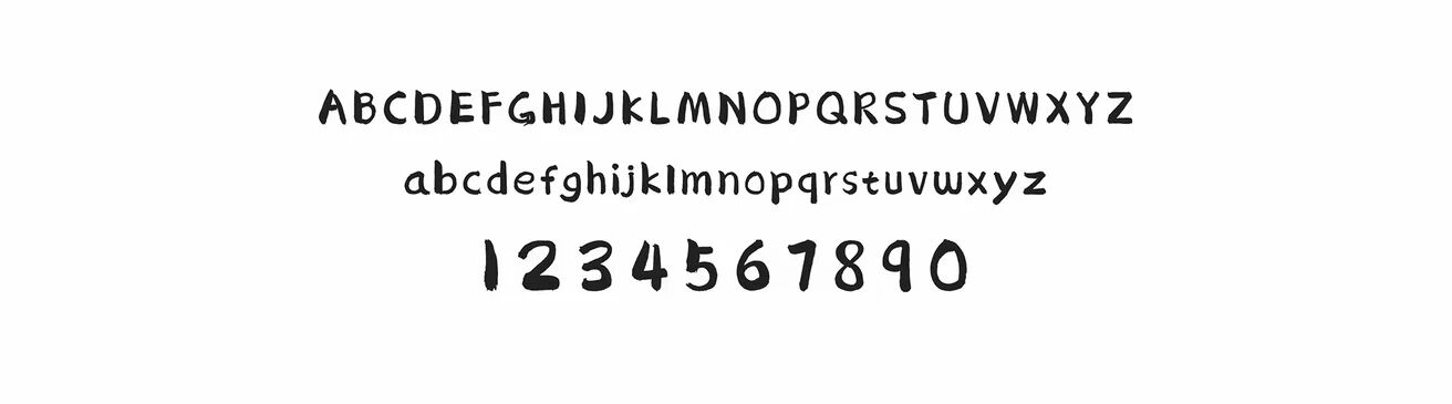 字母与数字样张