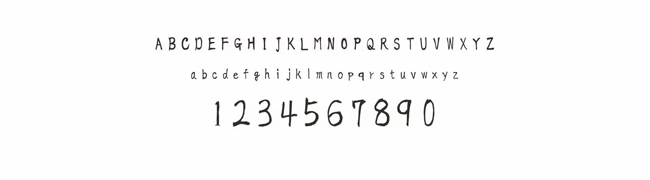 字母与数字样张