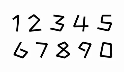 数字字形表