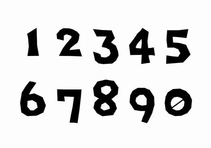 数字字形表