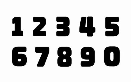 数字字形表