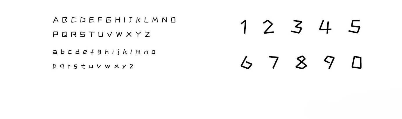 字母与数字样张