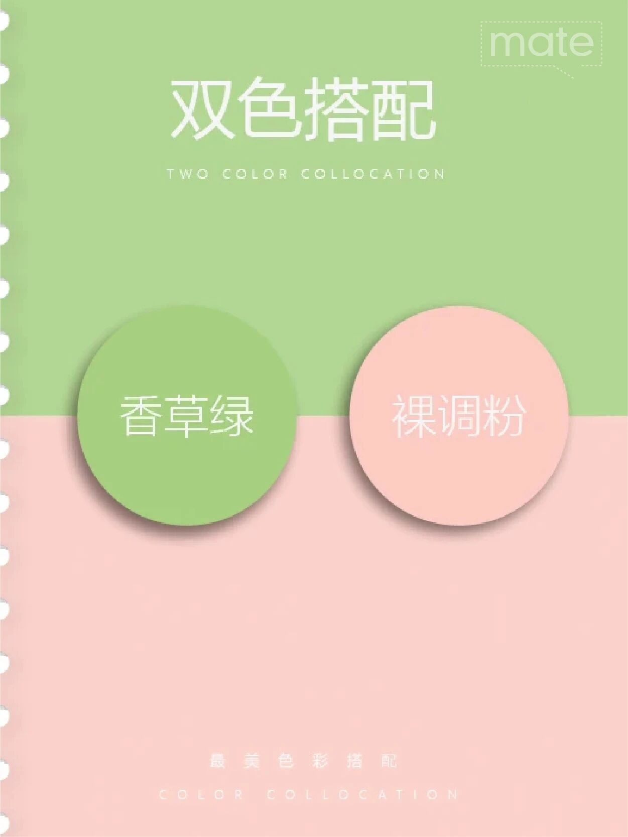 蔷薇粉与勃艮第红 · 原始双色搭配图